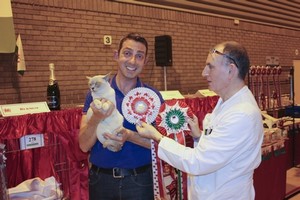 Dr. Peter Collin with the overall BIS exhibit